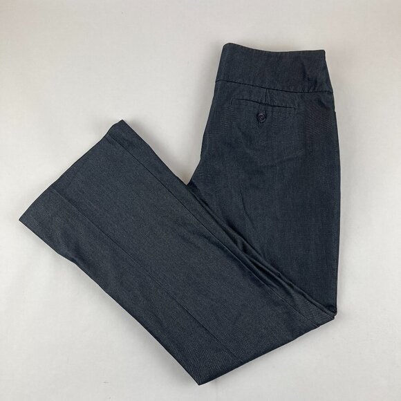 Express Design Studio Editor Dress Pants Womens Size 4 Gray Flat Front - Picture 1 of 9